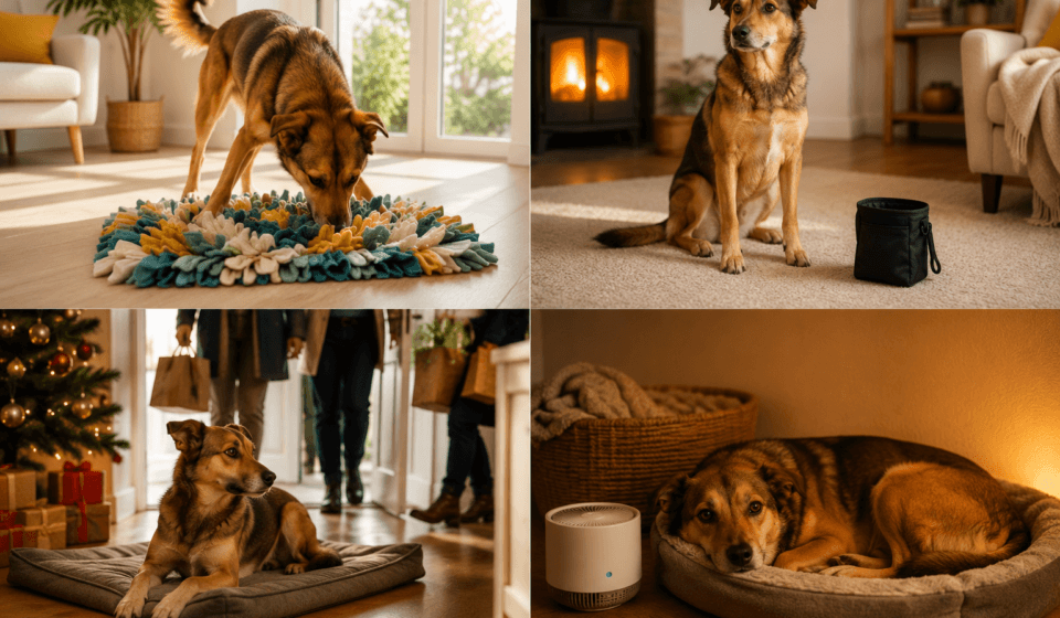 seasonal dog training summer winter holidays fireworks positive reinforcement guide