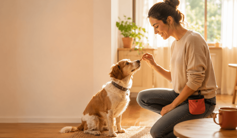 morning dog training routine at home positive reinforcement first commands