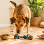 dog choosing between treat toy praise reinforcer test positive reinforcement