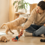 first time dog owner puppy biting redirect positive reinforcement behavior problem