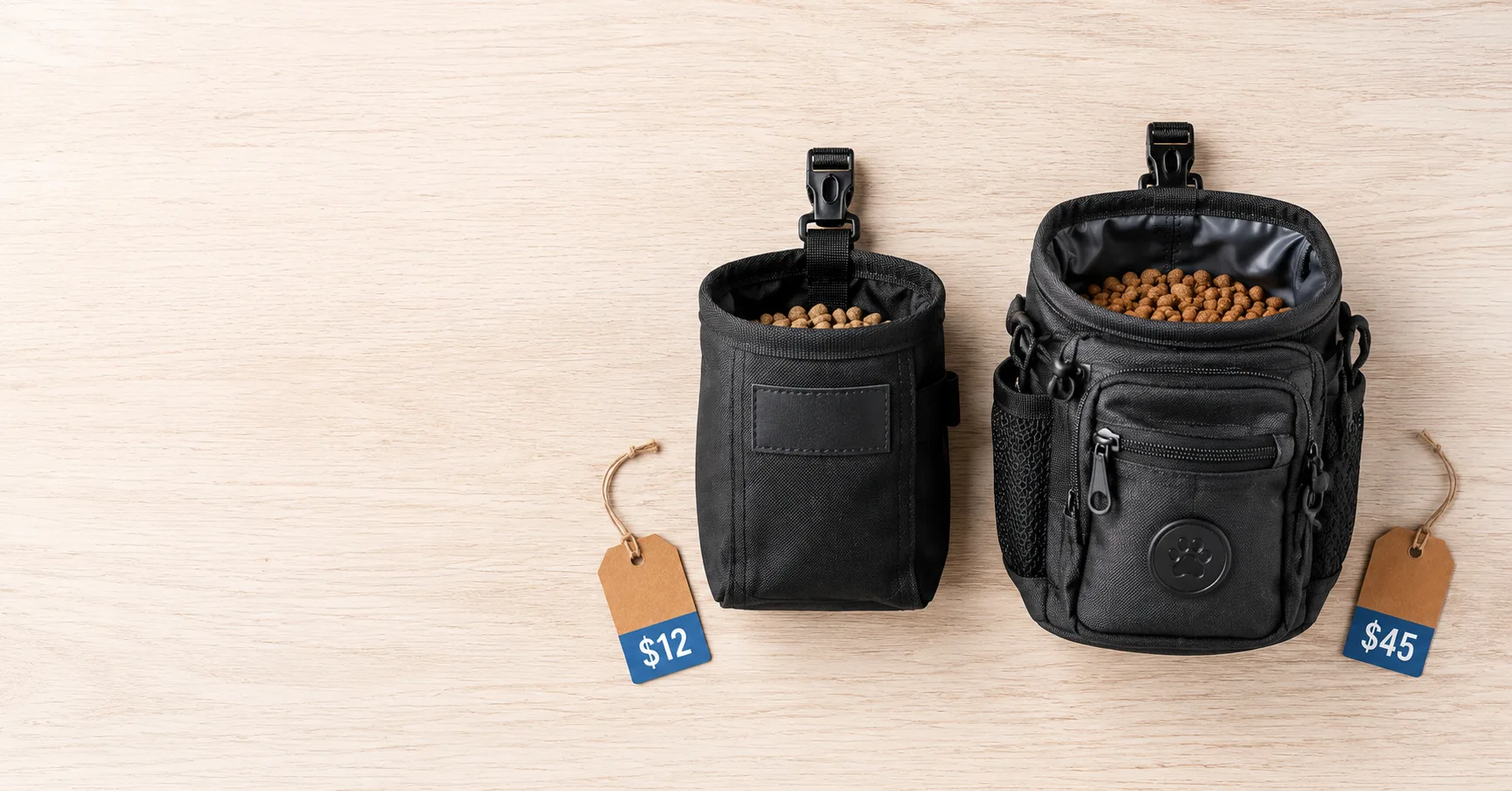 budget vs premium dog training pouch comparison cost effective gear 2026
