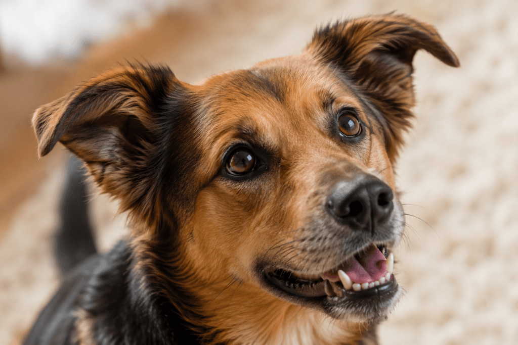 engaged happy dog making eye contact during training session.png