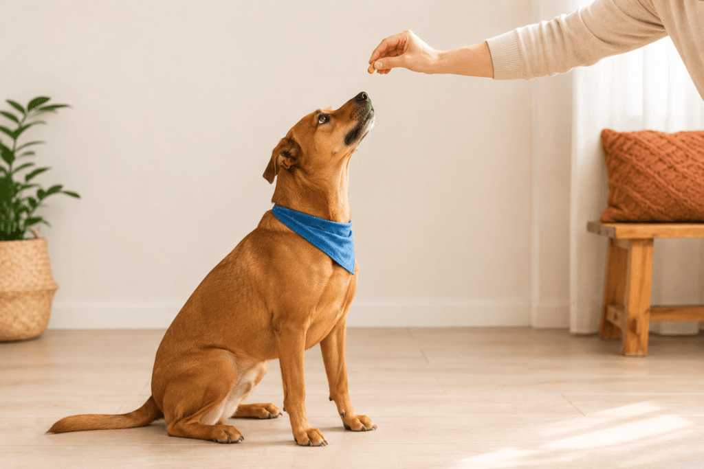 teaching dog sit command lure method positive reinforcement step by step.png