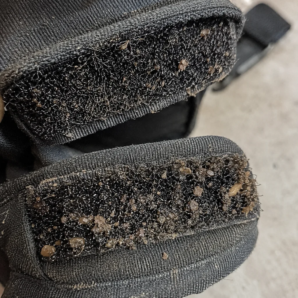 velcro treat pouch failure clogged residue dog training gear avoid.png