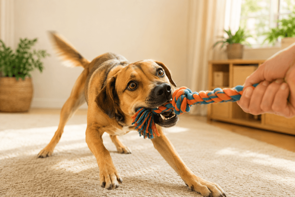 toy motivated dog playing tug positive reinforcement reward training.png