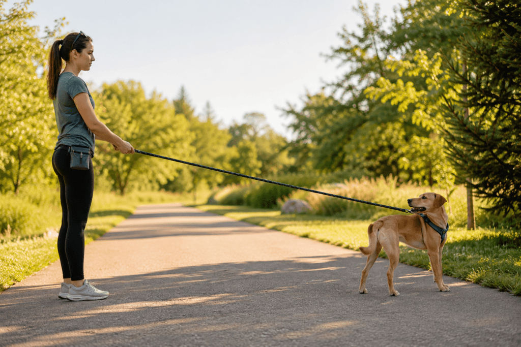 be a tree method leash pulling dog positive reinforcement stop.png