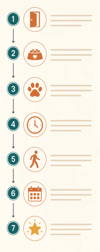 7 day crate training schedule infographic positive reinforcement