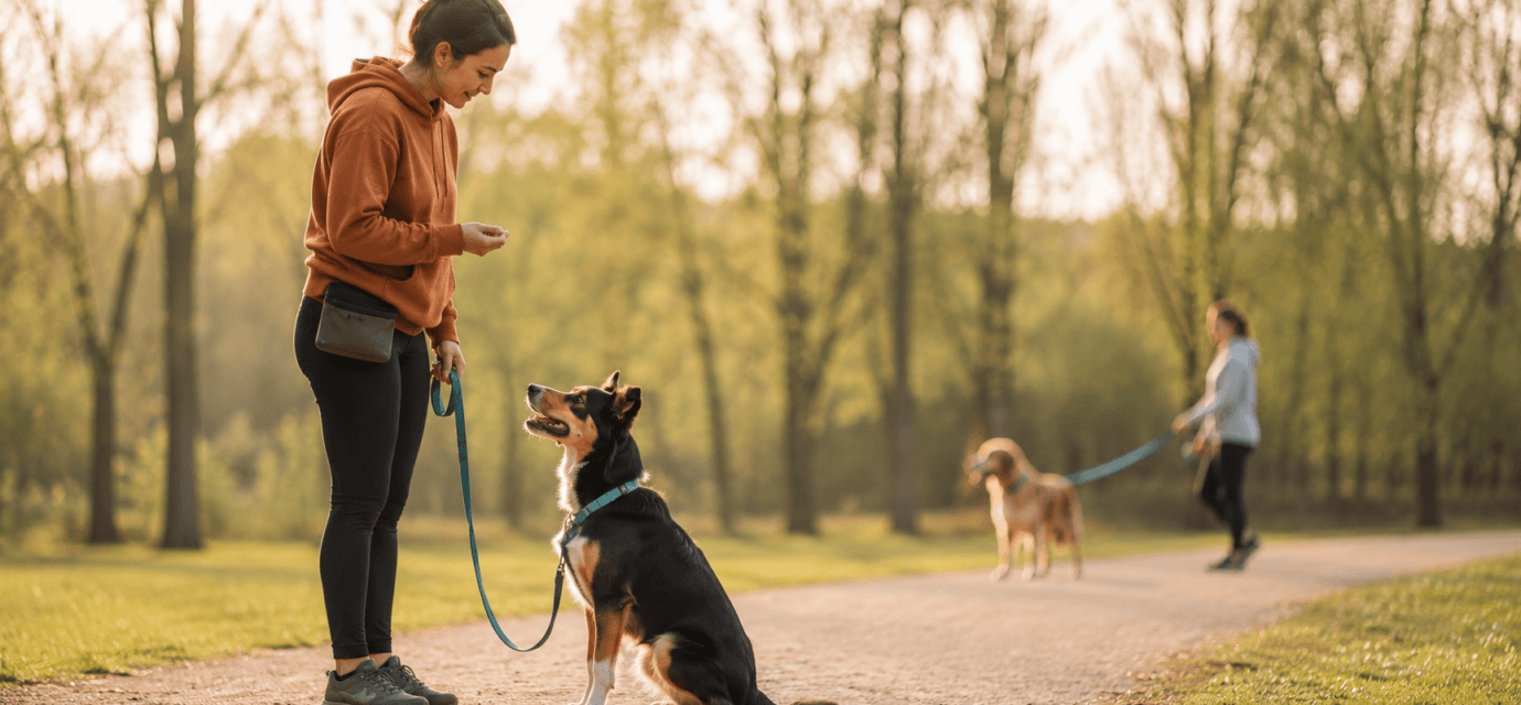 reactivity owner calm dog focused leash reactivity training distance
