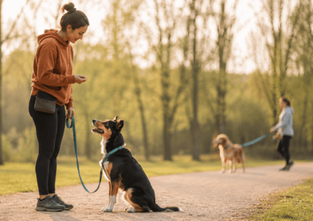 reactivity owner calm dog focused leash reactivity training distance