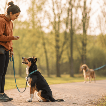 reactivity owner calm dog focused leash reactivity training distance