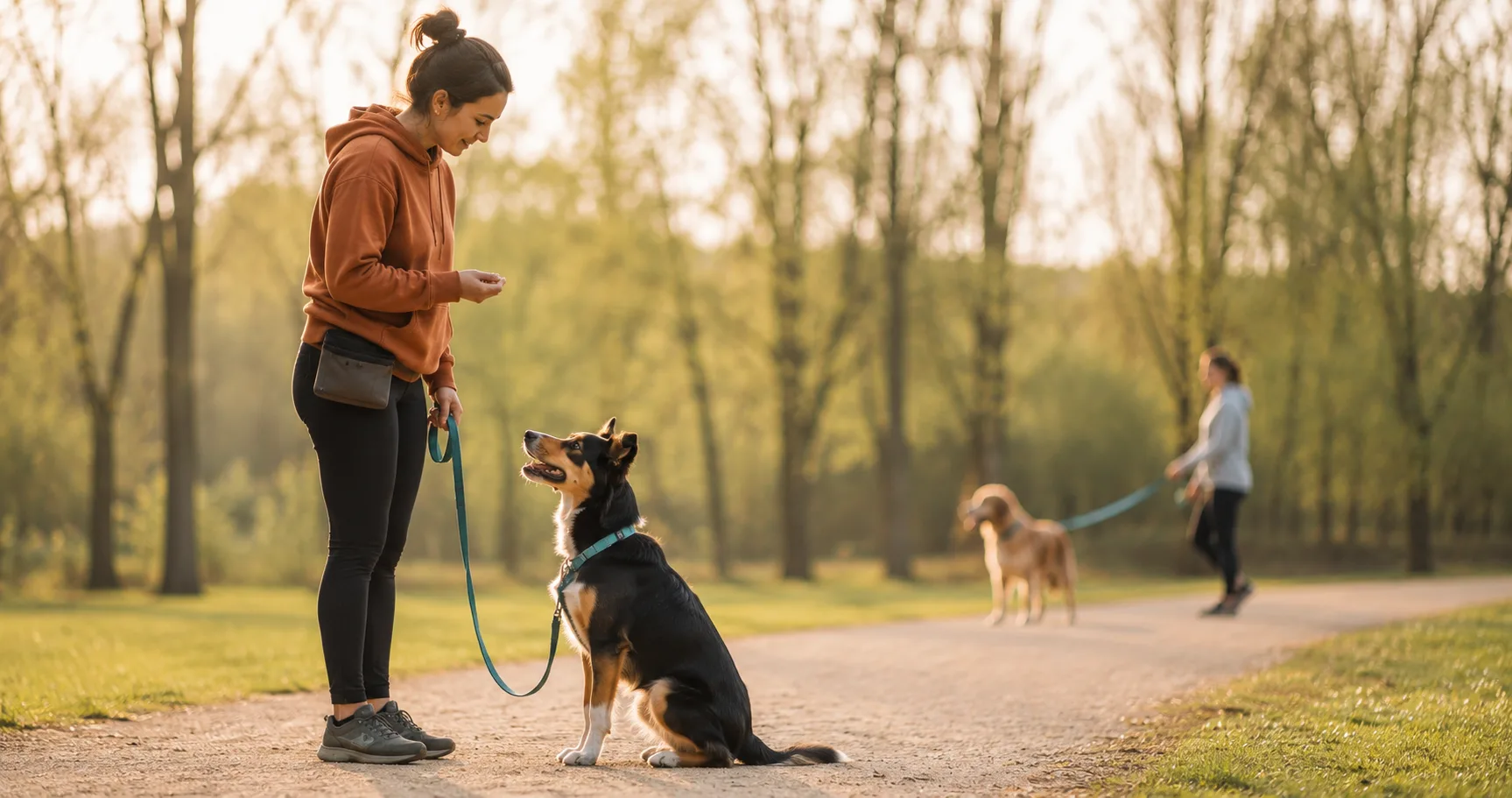 reactivity owner calm dog focused leash reactivity training distance