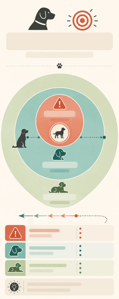 reactive dog threshold distance diagram training zones