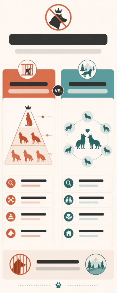 wolf pack dominance myth explainer captive vs wild