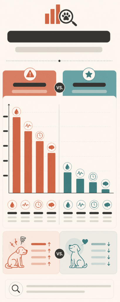 dog training stress cortisol comparison chart research